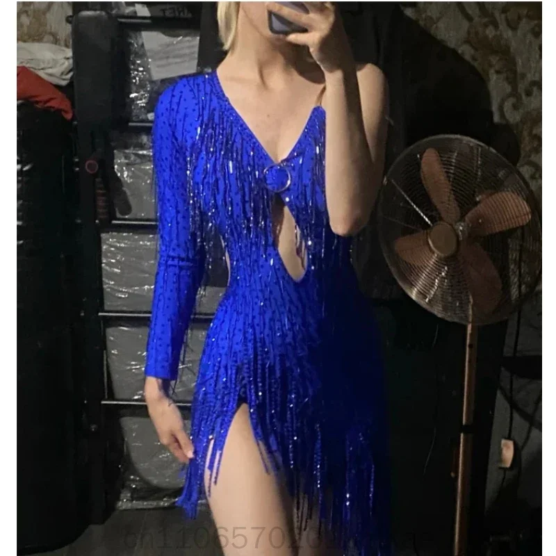 Leopard Print Latin Dance Dress For Women Kids Custom Cha Tango Outfit Adult Child Ballroom Dance Costume Stage Competition Wear