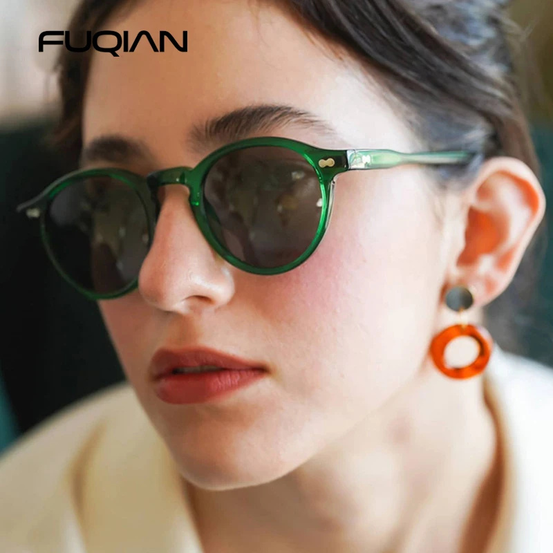 Retro Runde Sonnenbrille Männer Frauen Mode Kleine Polarisierte Sonnenbrille Für Männlich Weiblich Literarischen Vintage Shades Fahren Brillen