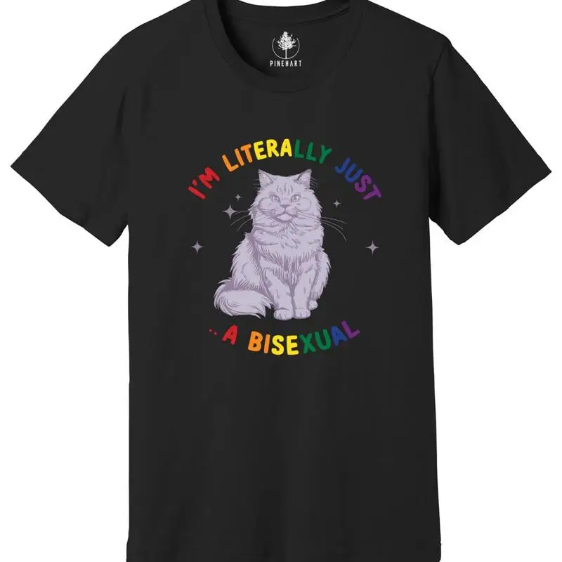 

Funny I'm literally just a bisexual Queer Tank Bi pride T shirt