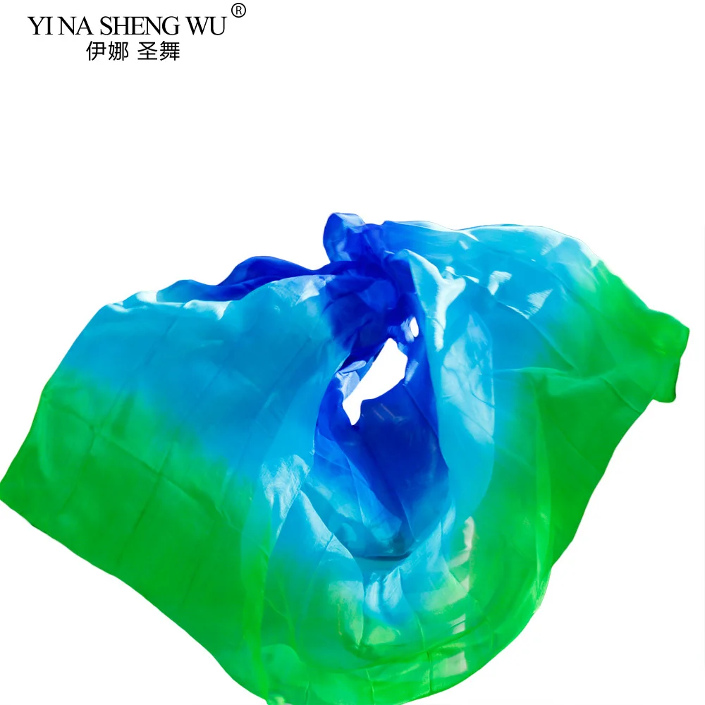 Voile de danse du ventre en soie véritable 100%, voile de danse chinoise, Tari Perut Kostum, vente en gros, taille et couleur personnalisables