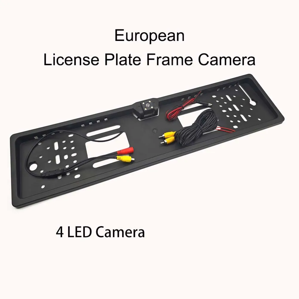 4/8/12LED Europese kentekenplaat achteruitrijcamera frame achteruitrijcamera nachtzicht voor vrachtwagen auto SUV, camper pick-up