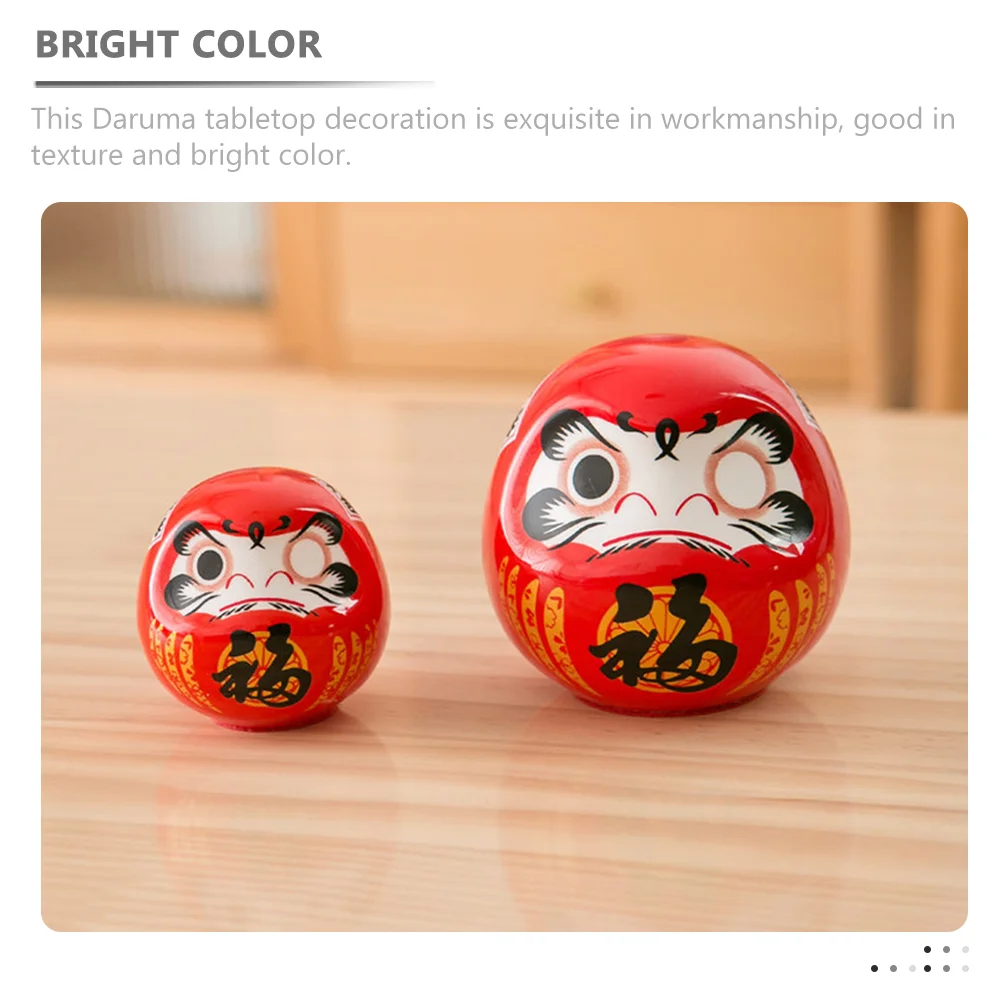 Ceramics Bodhidharma Ornaments Toys Cartoon Hair Hoops Bohemian Decoration Daruma