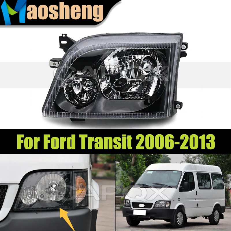 

Front Bumper Headlight Head Light For Ford Transit 2006-2013 Headlamp Head Lamp Driver Light