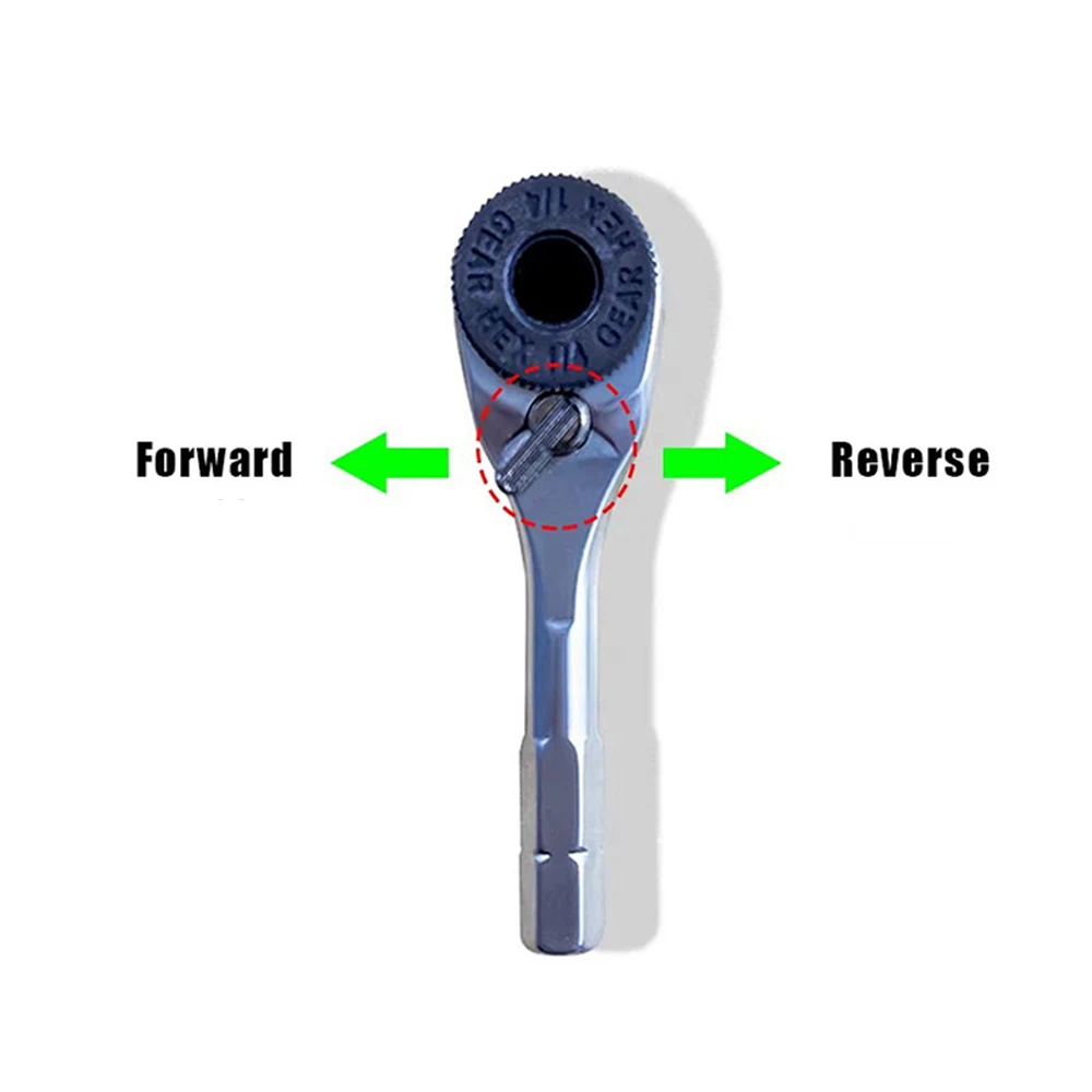 1/4”Ratchet Wrench 6.35mm Screwdriver Hex Torque Wrenches EDC Tool Wrench 1/4 Screwdriver Rod Quick Socket Wrench Hand Tools image 4