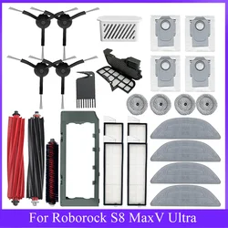 For Roborock S8 Max V Ultra G20s  Vacuum Cleaner Part Replacement Main Side Brush Hepa Filter Mop Cloth Rag Dust Bag Accessories