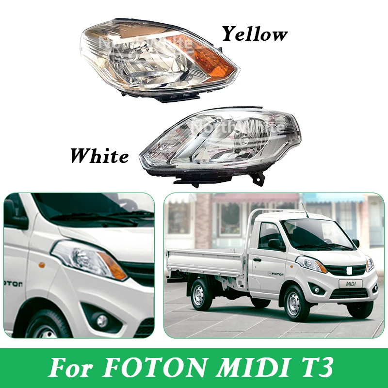 

6 Pins Head Light Head Lamp Front Bumper Light For FOTON MIDI T3 Truck
