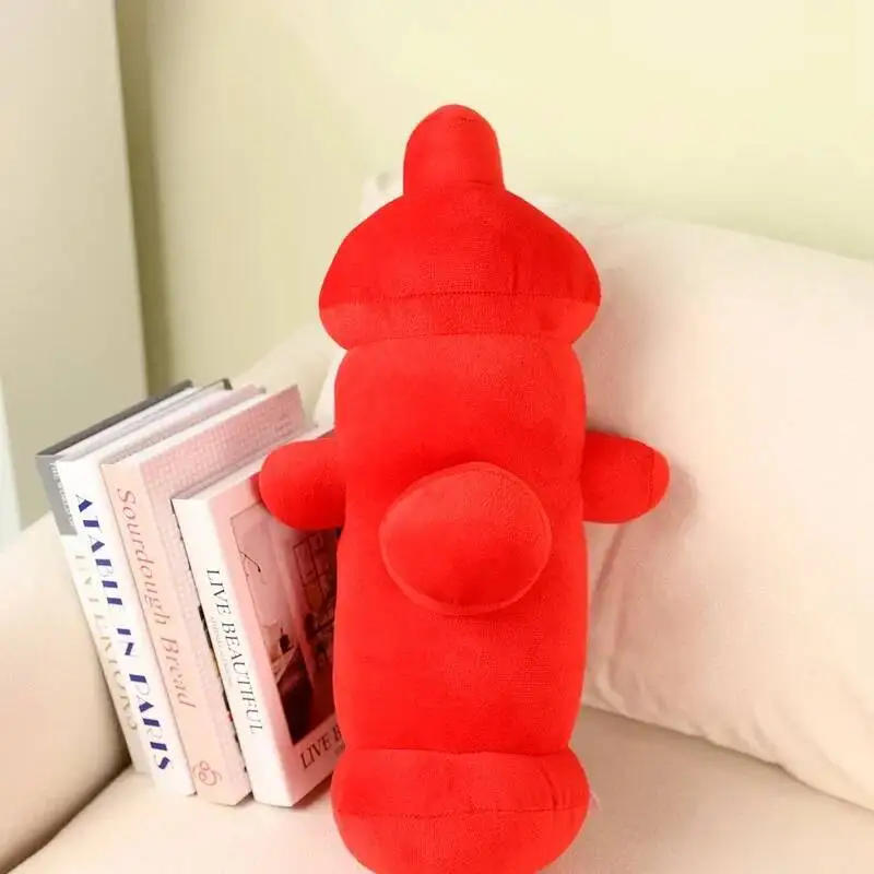 Cool Realistic Red Fire Hydrant Plush Toys Cozy Stuffed Throw Pillow Funny Children Game Props Creative Home Party Decor
