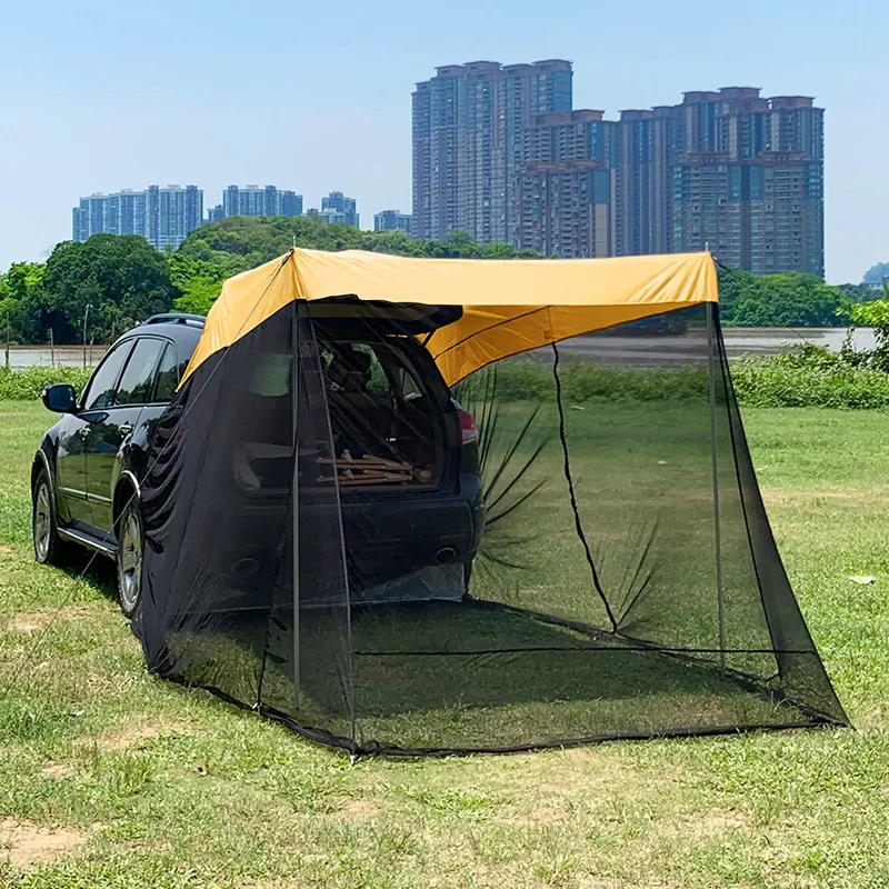 Self-driving Tour Car Rear Tent Extension Sunshade Tent Vehicle Trunk Side Awning SUV Off-road Outdoor Canopy Camping Tent