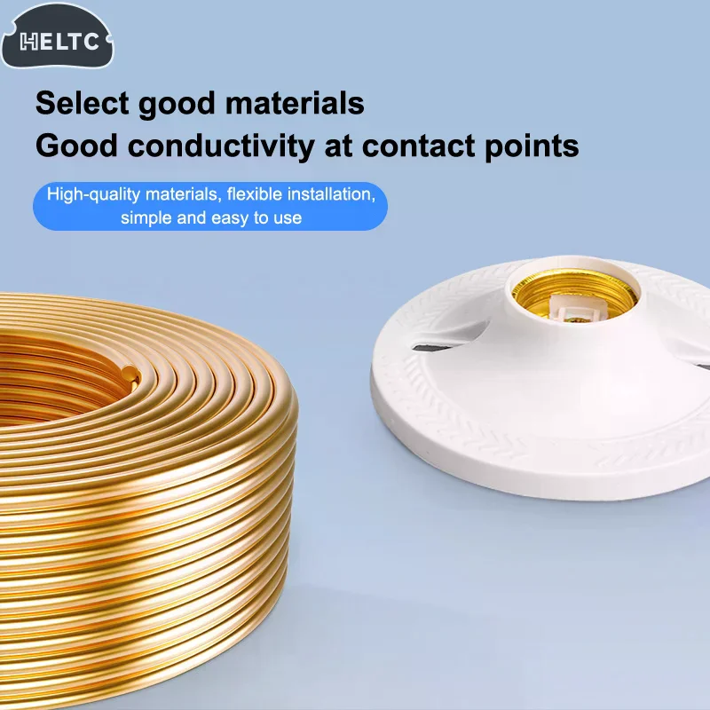 Flame Retardant E27 Lamp Holder Socket Ceiling Mounted Bakelite Porcelain BaseScrew Edison Bulb Socket For Home Project Use T3Y4