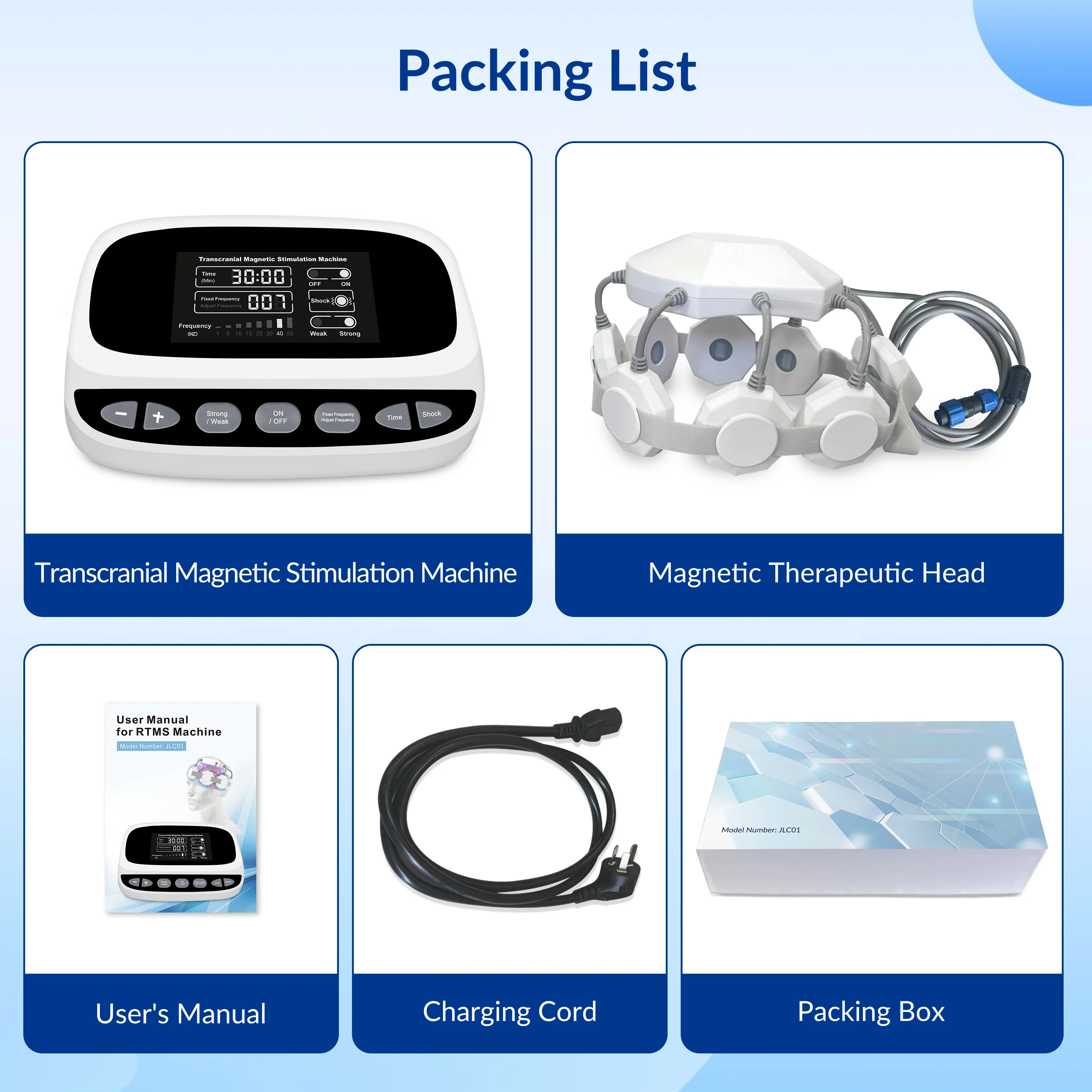 Frovab Home RTMS آلة محمولة محفز الدماغ المغناطيسي للاكتئاب والقلق والأرق الإغاثة PTSD علاج اضطراب النوم #5