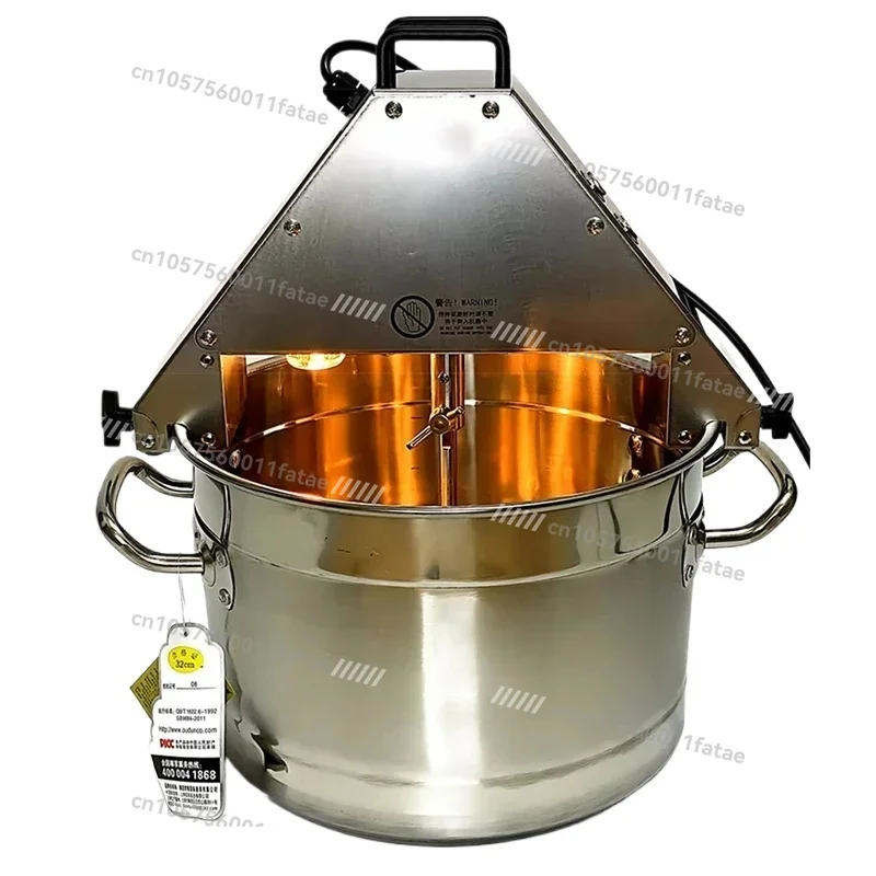 

Food Stirrer Pot 10L Stir-fry Machine Food Jam Sauce Mixing Wok 220V