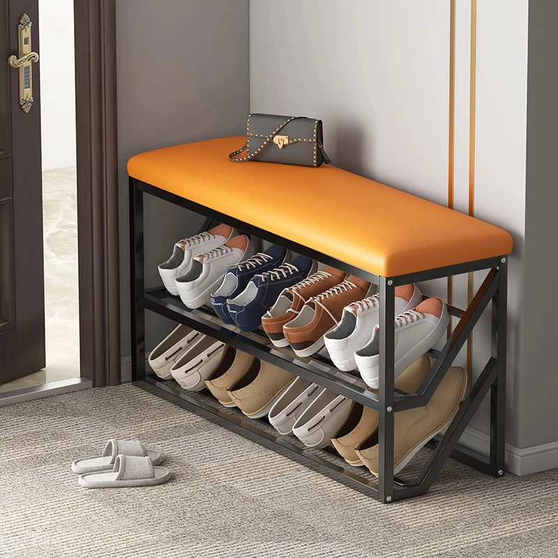 Luxury Nordic Shoe Rack Living Room Display Space Saving Shoe Shelf Slippers Modern Slim Hallway Sapateira Shoemakers Furniture