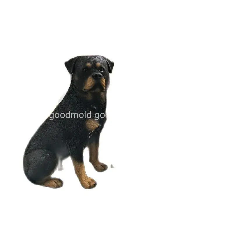 3D Rottweiler silikonowe formy aromaterapia tynk żywica epoksydowa forma dla psa DIY rzemiosło z gliny formy dla zwierząt — zdjęcie 2