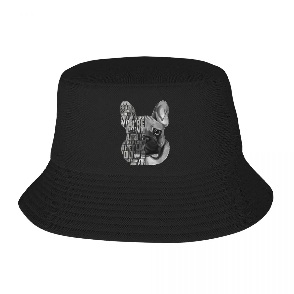 Summer Travel Headwear French Bulldog Head Loyalty Merchandise Bob Hat Style Women Men Sun Hats Bob Fishing Fisherman Hat Sport