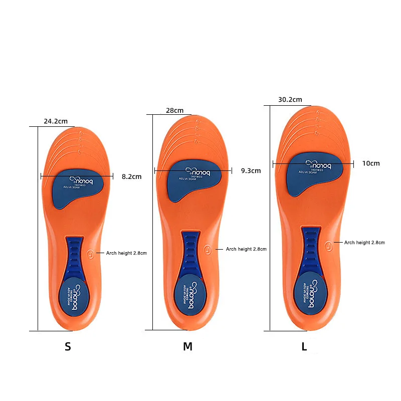 Coussinets de soutien du talon respirants de qualité médicale – Semelles intérieures Anti-Fatigue et absorbant les chocs pour pieds plats/éperons de talon et fasciite plantaire