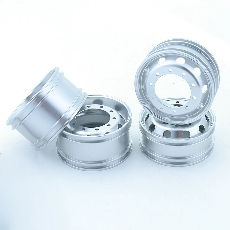 2pcs RC Truck Metal 20mm/25mm Wheels Hub Rim for 1/14 Tamiya Tipper SCANIA 770S VOLVO MAN TGX LESU Car Accessories