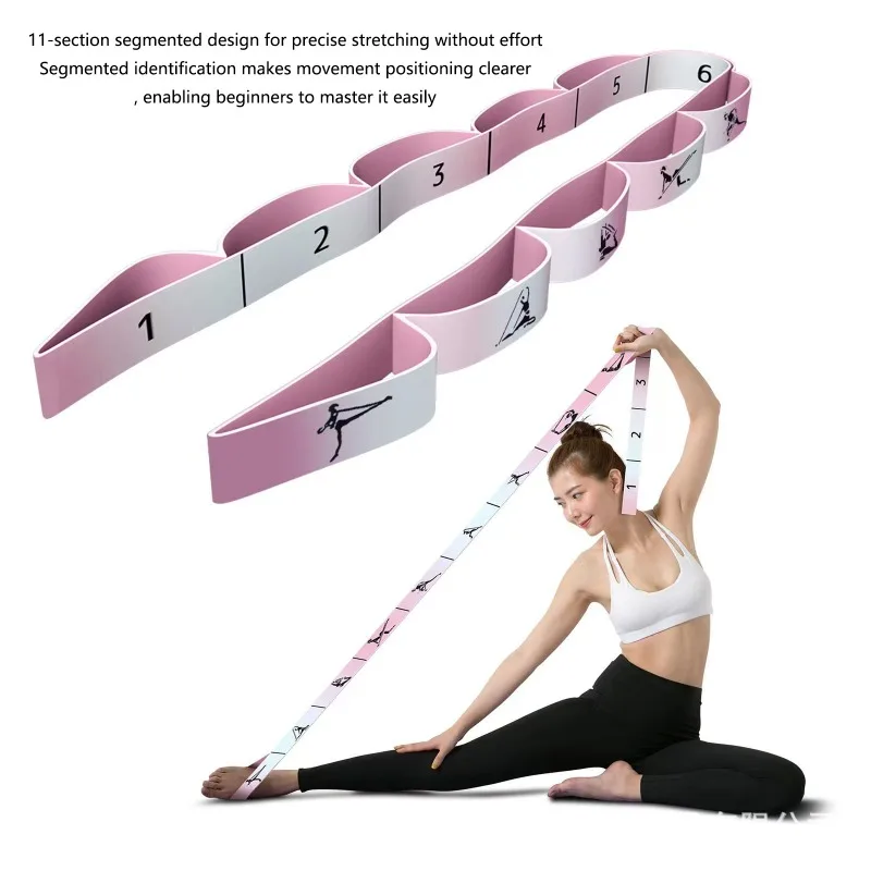 Yoga Resistance Band Multi-functional Stretching Band for Opening Shoulders and Back Fitness Assistance Elastic Rope