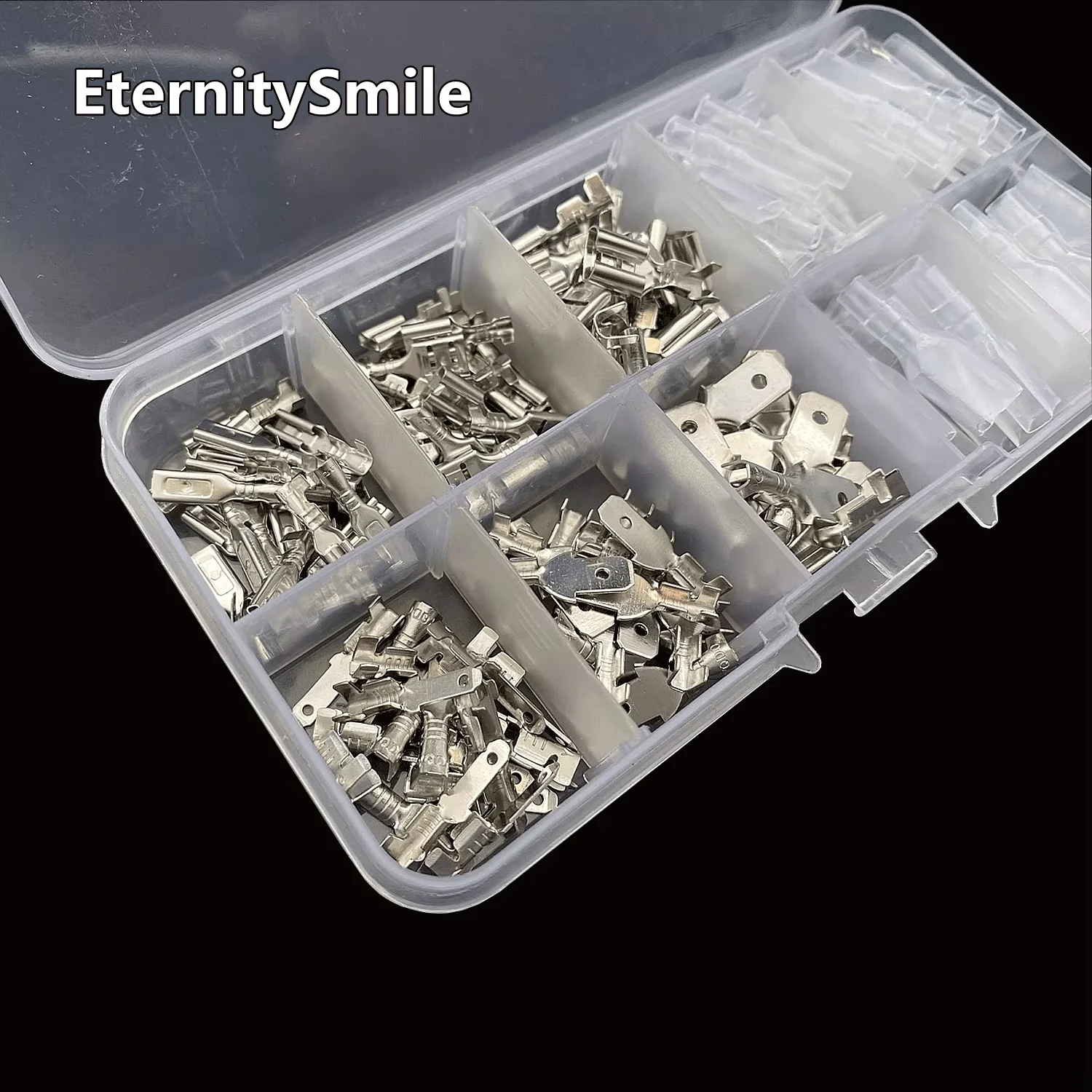 180Pcs/Box 2.8/4.8/6.3mm,Electrical Connector,Butt Crimping Terminal,Female And Male Wire And Cable Splicing Terminal
