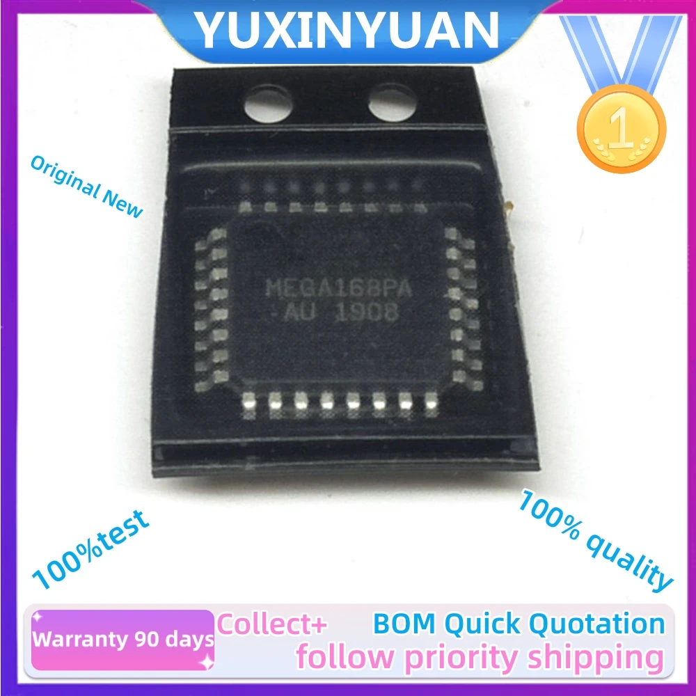 1PCS  ATMEGA168-20AU QFP ATMEGA168PA-AU ATMEGA168PB-AU ATMEGA328P-AU   ATMEGA168PV-10AU QFP-32  YUXINYUAN  IC in stock ,100%test