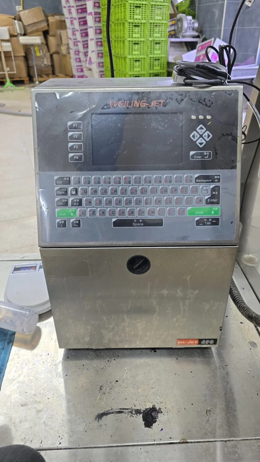 Small Character Inkjet Printer Fully Automatic Expiry Date Coding Machine for Packaging Production Industrial High Speed Digital