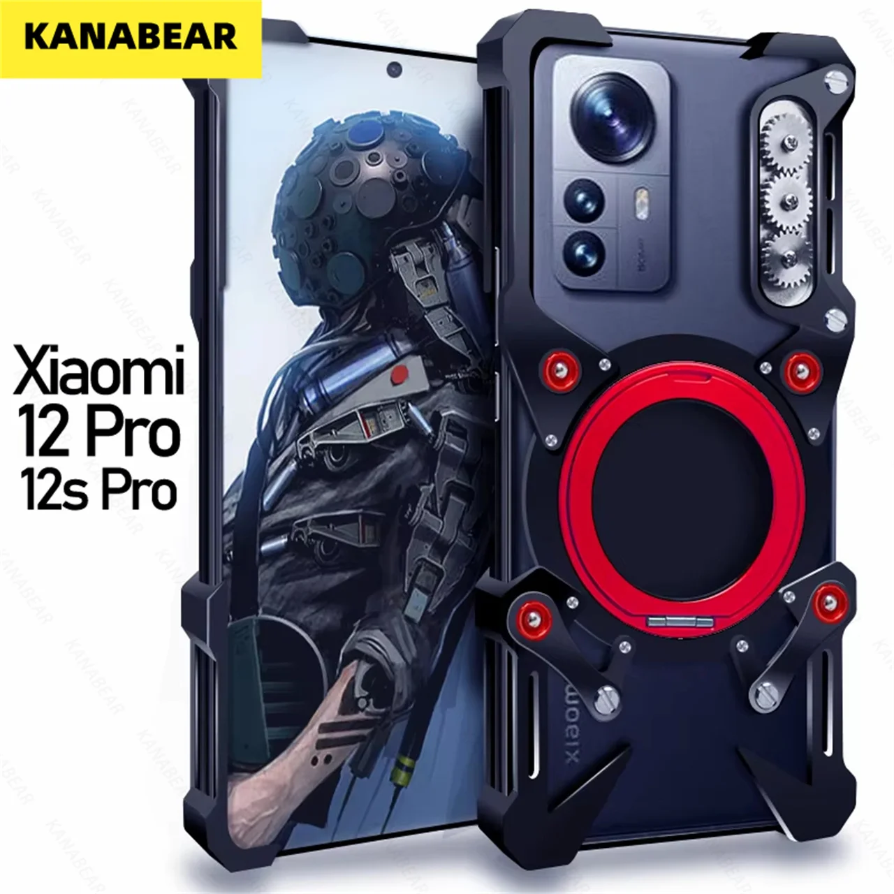 

Роскошный полый металлический корпус для XAIOMI 14 PRO 14 ULTRA 15 ULTRA алюминиевый бампер со встроенным 360° ° Кронштейн с защитой