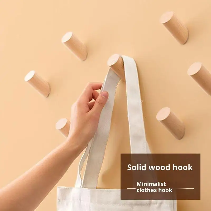 Gantungan Dinding Kayu Beech, Rak Kunci, Mantel, Dapur, Pintu, Gantungan Dekoratif Untuk Aksesoris Rumah, Pengorganisir Peralatan