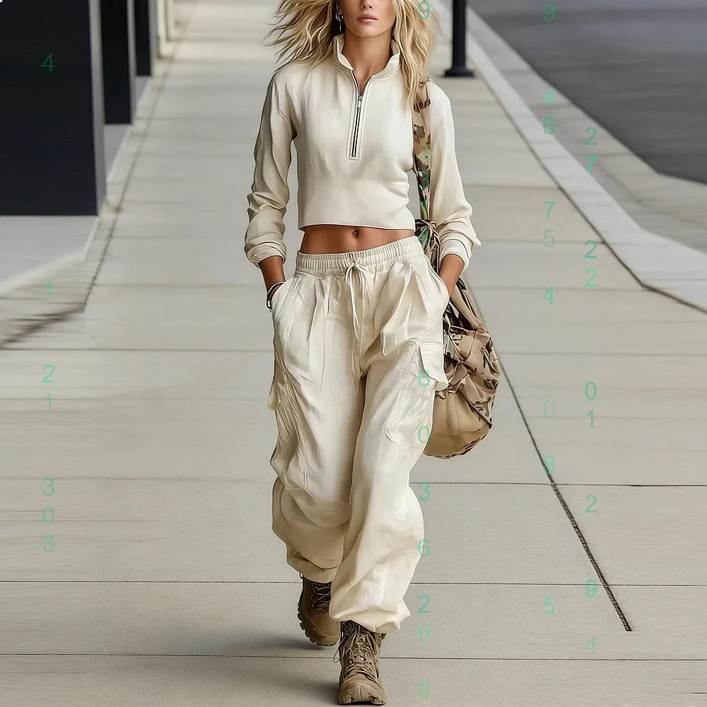 

Women Cargo Pants Multi Pocket Baggy Joggers Loose Fit Casual Trousers Spring Summer Overall Jumpsuit Pants