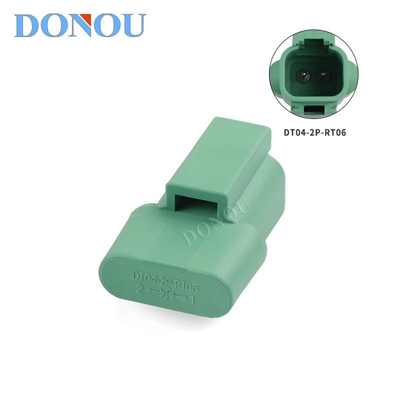 

DT04-2P-RT06 Deutsch Connector with diode male plug application power signal connector green