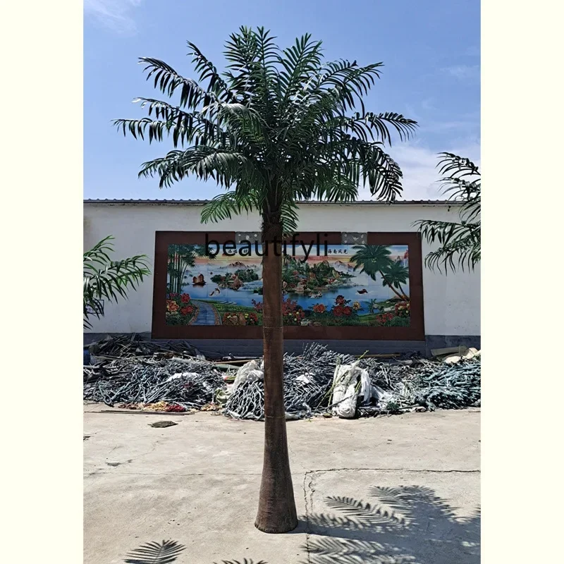 

Simulated seaweed tree artificial fake, ground green plant coconut, indoor and outdoor landscape tree decorative tree