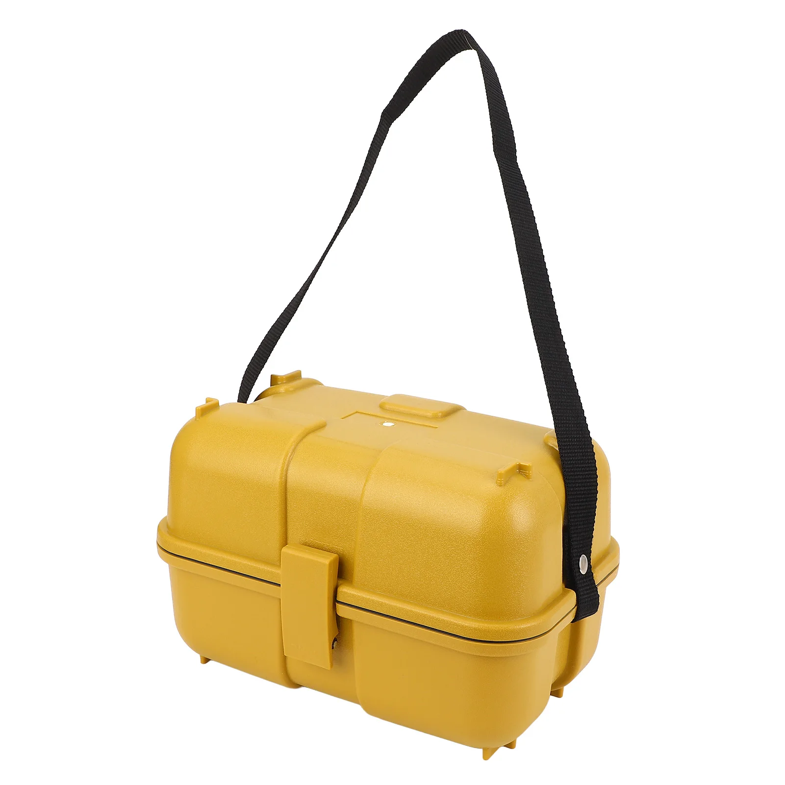 Level Storage Case Leveling Instrument Case Single Lock Plastic Total Station Level Storage Box for Surveying Equipment Yellow