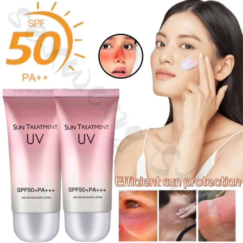 Diyueduo Sunscreen Milk SPF50+ moisturizing the face and refreshing, not sticky, anti-ultraviolet rays to repair sun damage