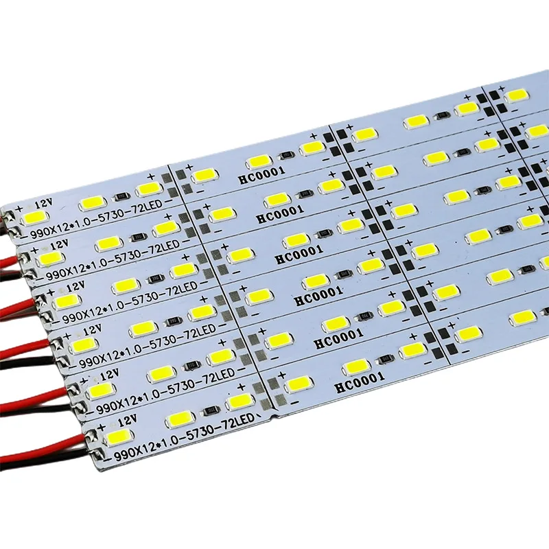 10 sztuk 50CM twardy sztywny pasek LED wysokiej jasności SMD 5730 5V 12V 24V ciepły biały/biały kolor listwa świetlna LED