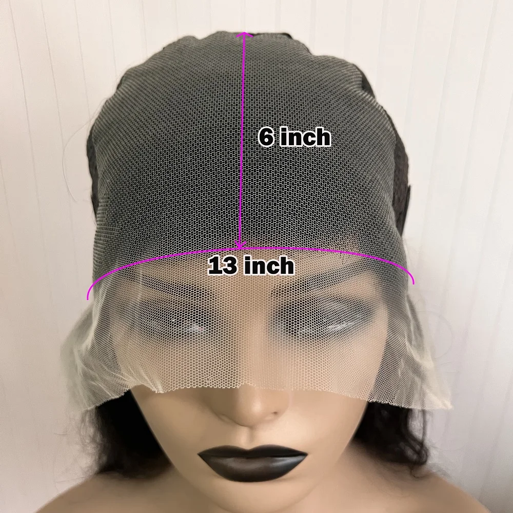 Honingblonde gehighlightte kant-voor-wig met middenscheiding, 100% mensenhaar, 4x4 frontal wig.