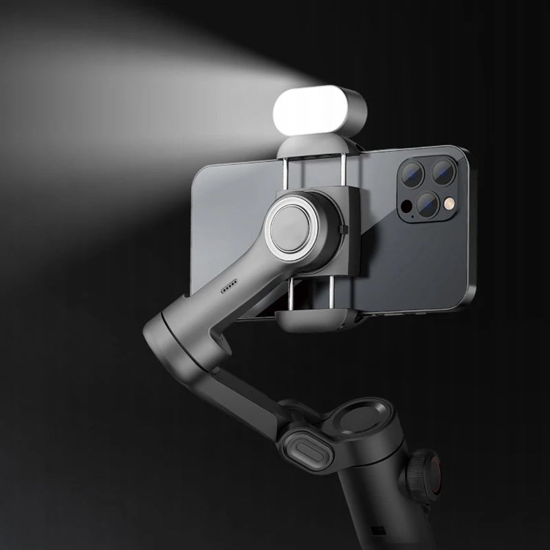 RGB Magnetic Fill Light for Gimbal LED Video Photography Light 3 Brightness and 7 Color Adjustment for Phone Selfie Live Tiktok