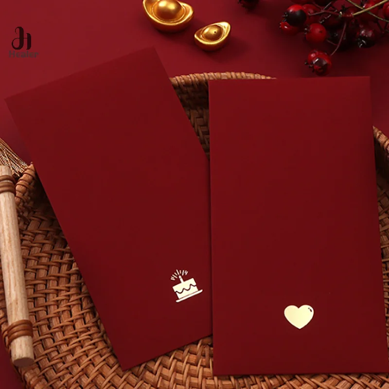 6 pz/pacco busta rossa cinese capodanno Festival di primavera bambini buste di denaro fortunato busta regalo pacchetto rosso borsa rossa