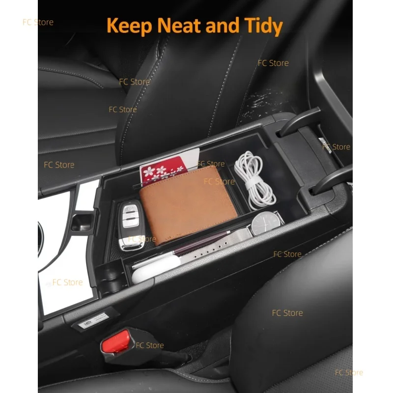 Für Hyundai Sonata 2024 2025 2026: Mittelkonsolen-Organizer-Ablage, Armlehnen-Aufbewahrungsbox-Einsatz, Armlehnen-Mittelorganizer – Detail 2