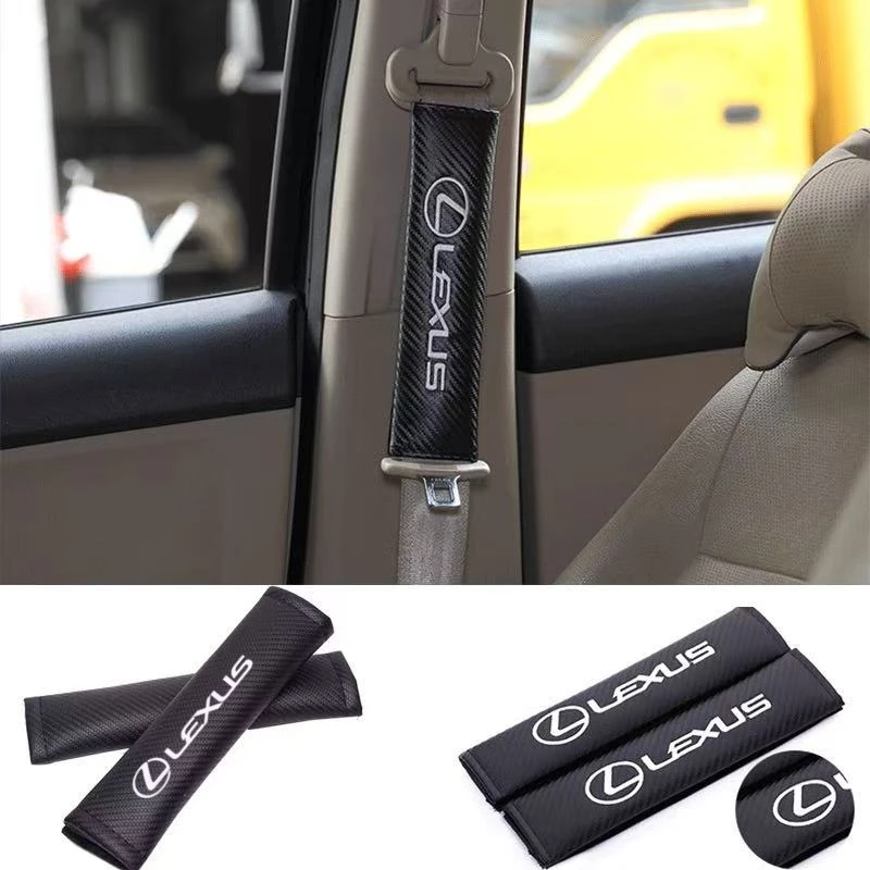 

2PC Car Seat Belt Shoulder Protection Set Interior Accessorie For Lexus F SPORT GX460 Ct200h IS250 ES 220D IS200 Fsport GS GX IS