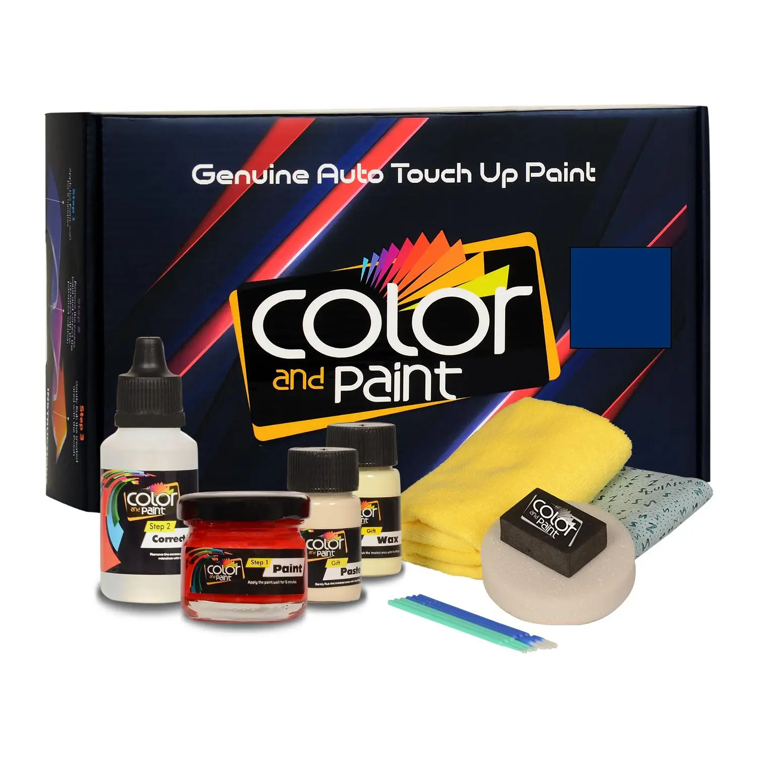 Color and Paint compatible with Cadillac Automotive Touch Up Paint - LASER BLUE MET - WA218M - Basic Care