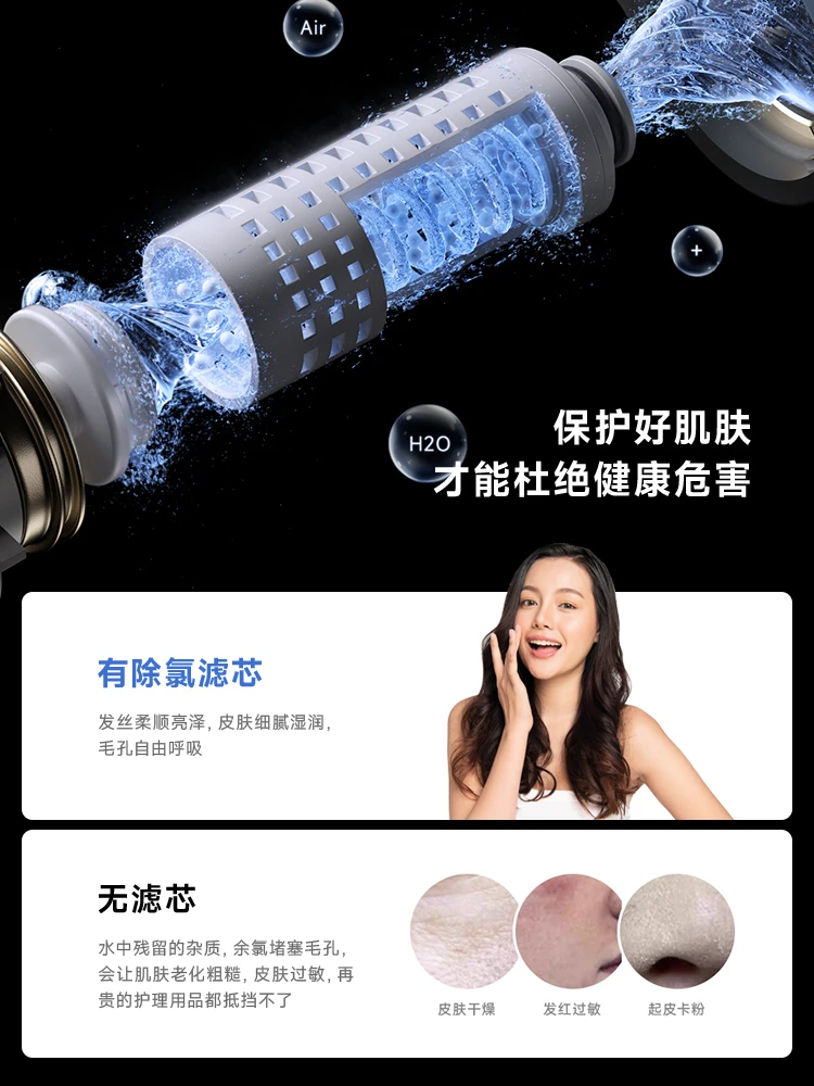 Minimalist healing system milk white gun ash constant temperature digital display bathroom no top spray simple shower shower set