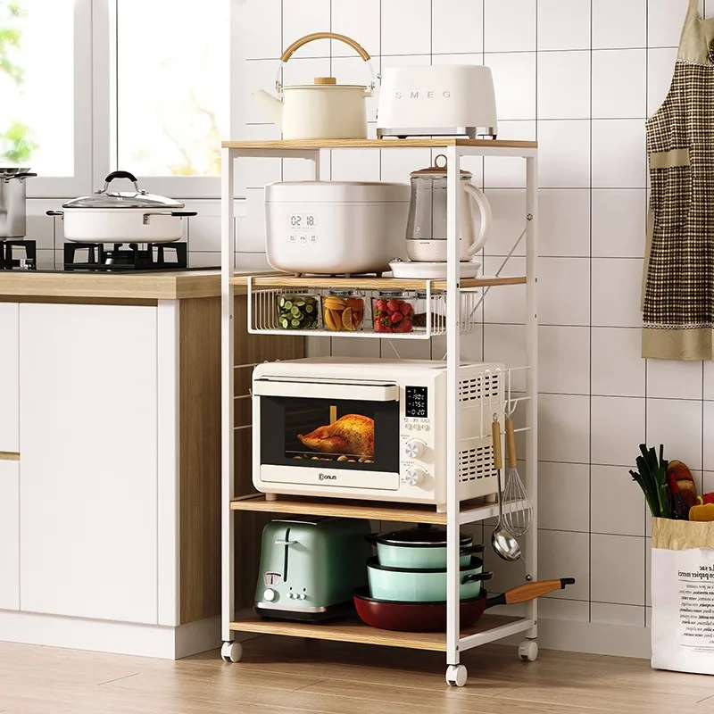 Kitchen Microwave Oven Rack Rice Cooker Storage Cabinet Home Organization and Storage  Kitchen Organizer  Dish Drying Rack