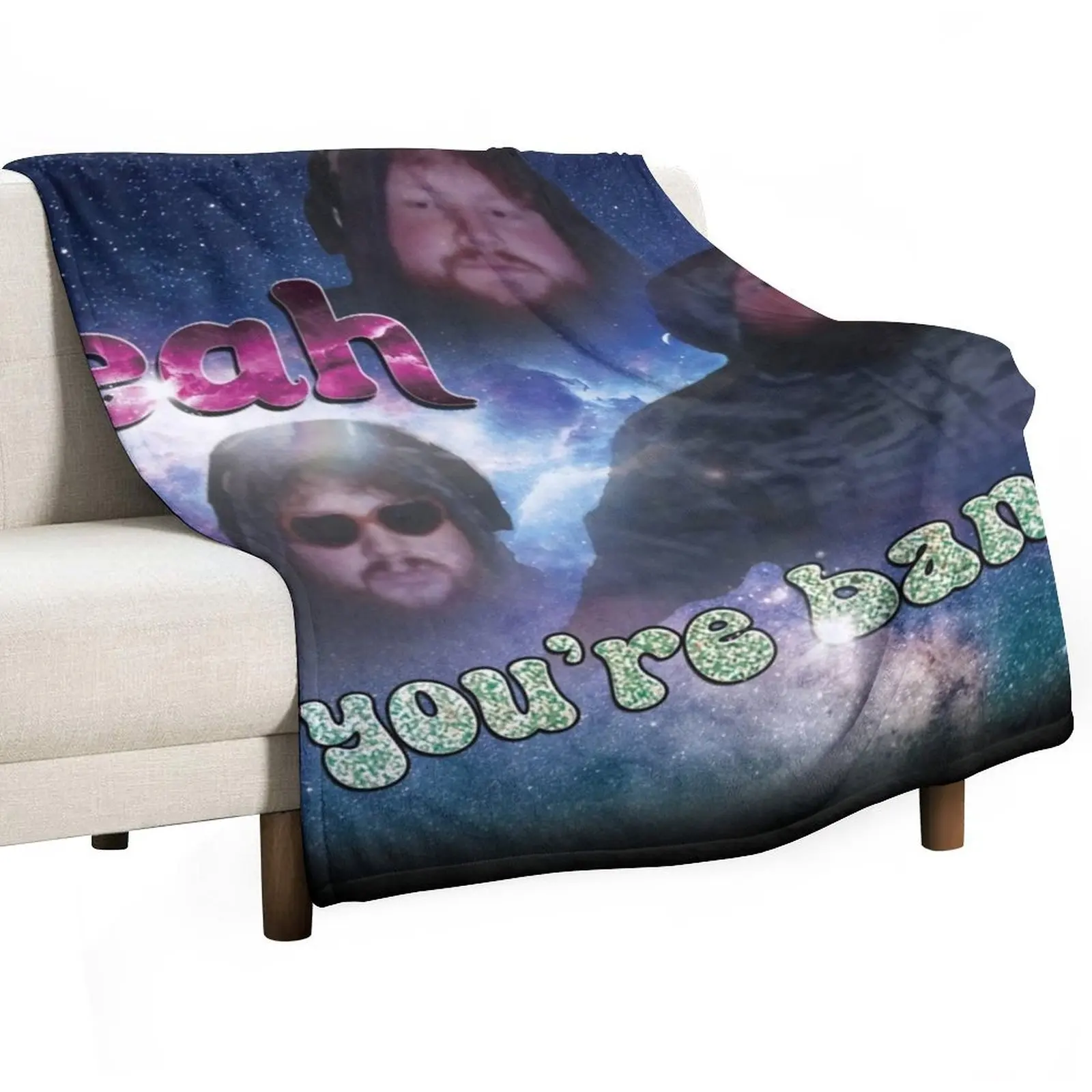 

Caseoh banned me and all I got was this shirt Throw Blanket Hair Soft Plush Plaid for winter Personalized Gift Blankets