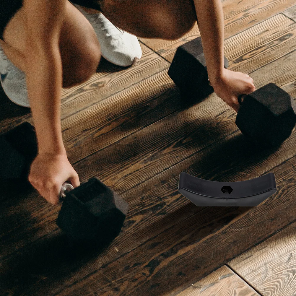 Suporte de rack para halteres, 4 unidades, design oco, leve, redução de ruído, ferramenta de treino estável, armazenamento de academia em casa