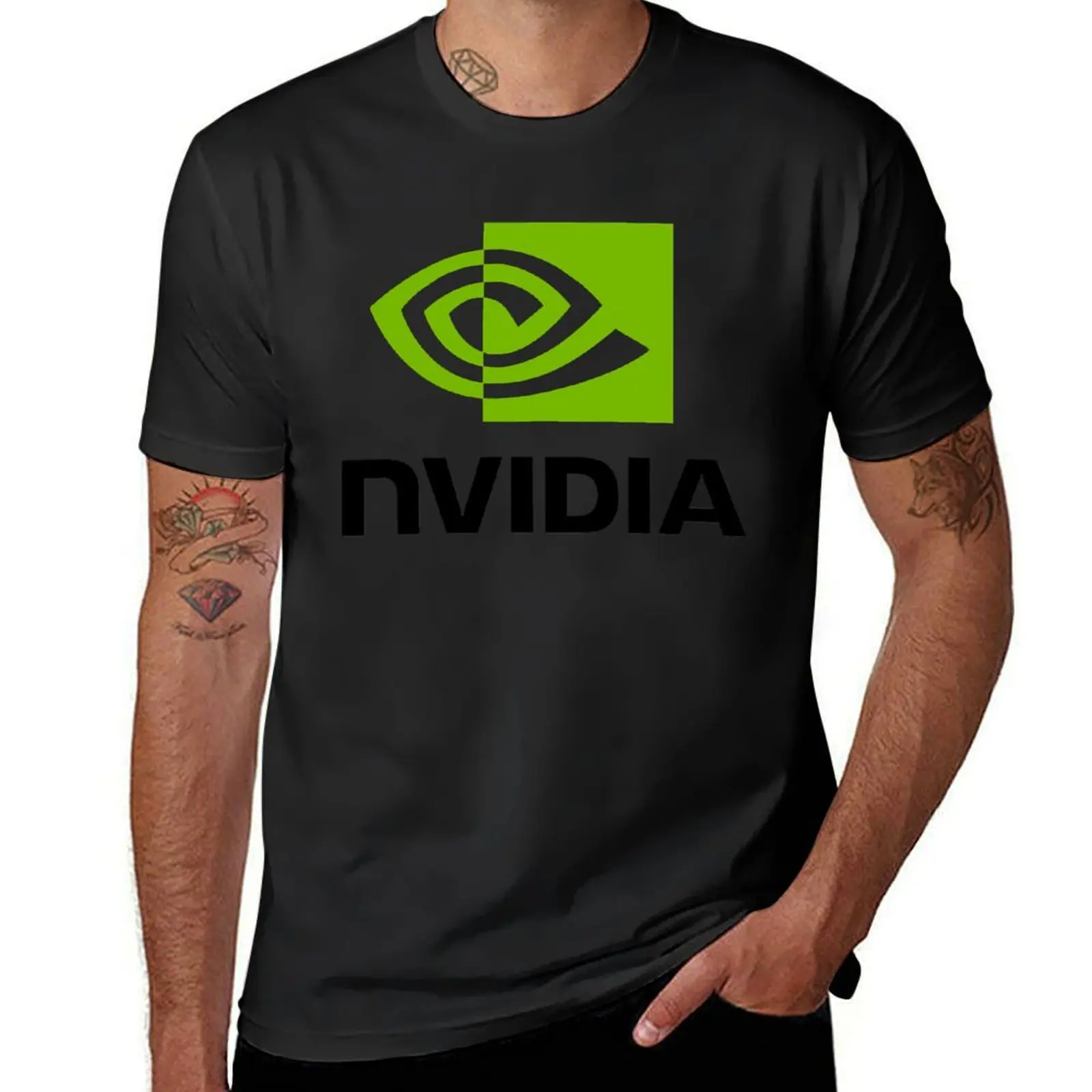 

Nvidia T-Shirt kawaii clothes boys animal print summer tops workout shirts for men