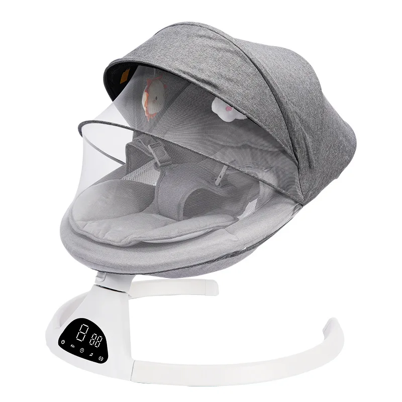 

Newborn baby electric rocking chair children anti-rollover cradle with baby to eat and sleep