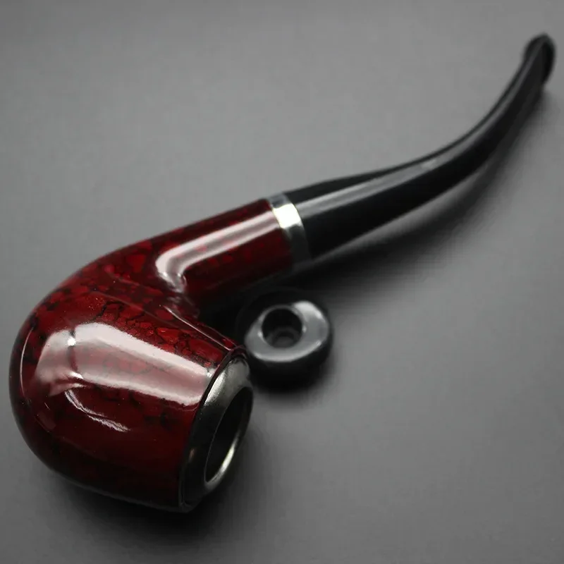 Portable Pipe Smoking Pipe Tobacco Filter Grinder Herb Wooden With Holder Cigarette Accessories tobacco accessories