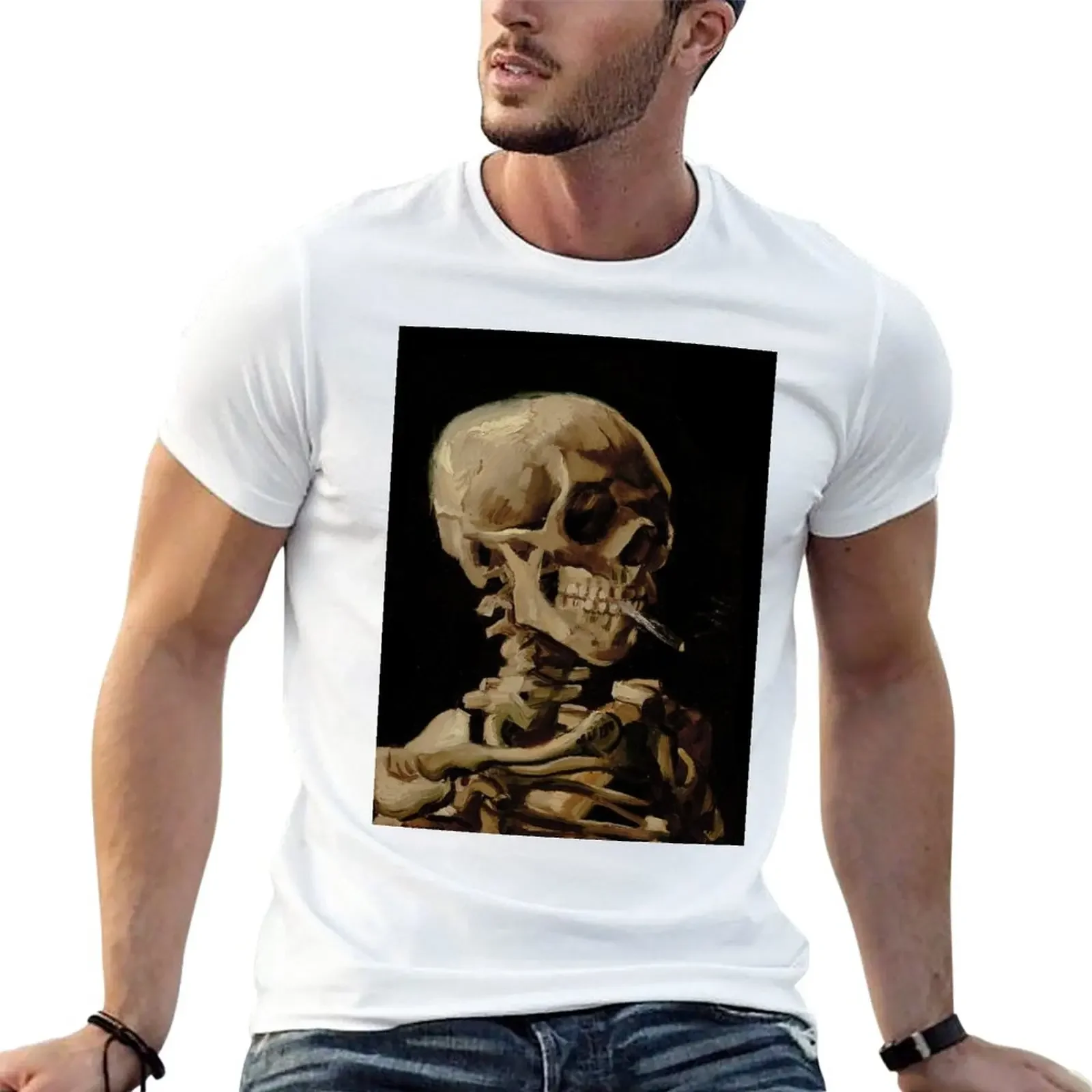 Skull of a Skeleton T-Shirt animal print shirt for boys summer tops korean fashion t shirt for men