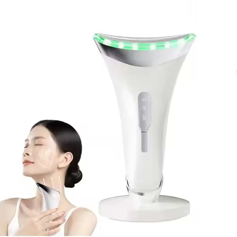 جهاز رفع الوجه والرقبة للنساء ، جهاز ذكي لشد الرقبة مضاد للتجاعيد ، علاج بالضوء الأحمر 3 في 1 ، أداة نحت الوجه #1