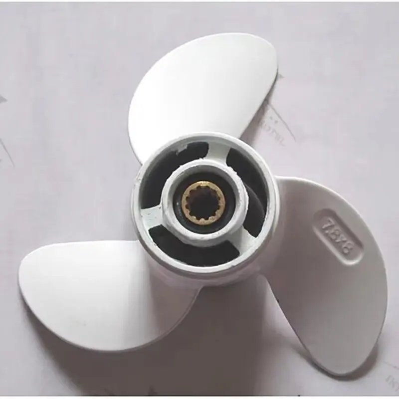 Promotion Quality Aluminum Propellers 7.8X8 For Hangkai 4HP Outboard Motor Suitable TOHATSU HYFONG 4HP/5HP/6HP Marine Engine
