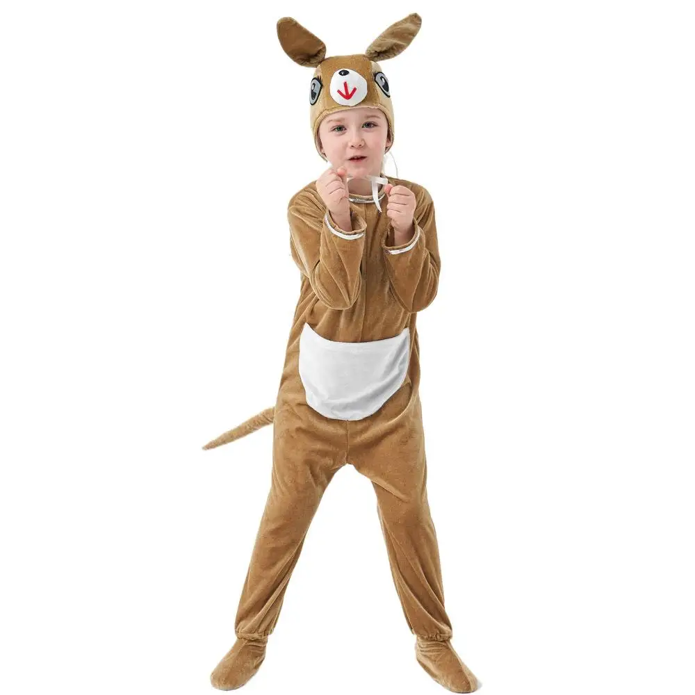 

Children's Warm Halloween Costume Cute Unisex Spring Autumn Plush Cartoon Anime Onesie Baby Cartoon Themed Gift