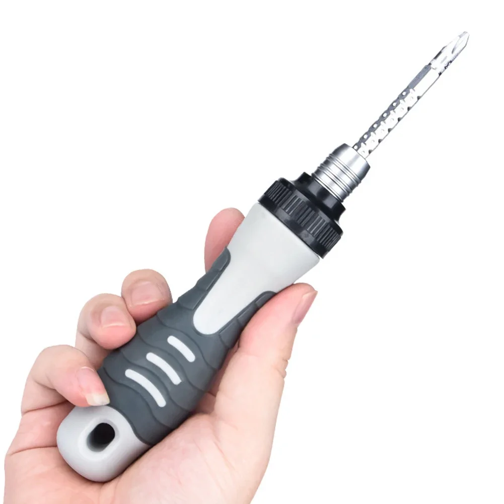 Repair Hand Tools Ratchet Screwdriver Furniture Installation Detachable Double Head Multifunctional Steel 2pcs Set